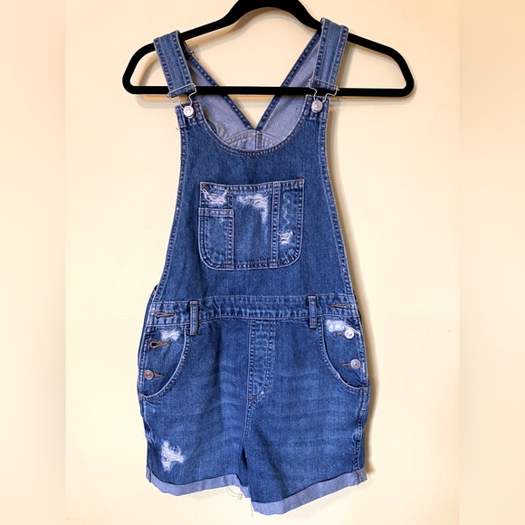 Topshop jeans denim overalls size 4 - Picture 1 of 6